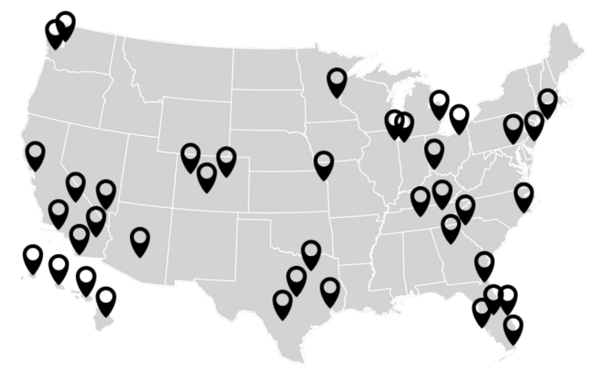 On-site Staff locations